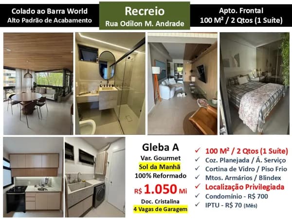 Apto Recreio Gleba A Odilon Martins Andrade 100M²
