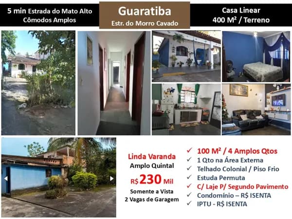 Casa Guaratiba Morro Cavado 100M²