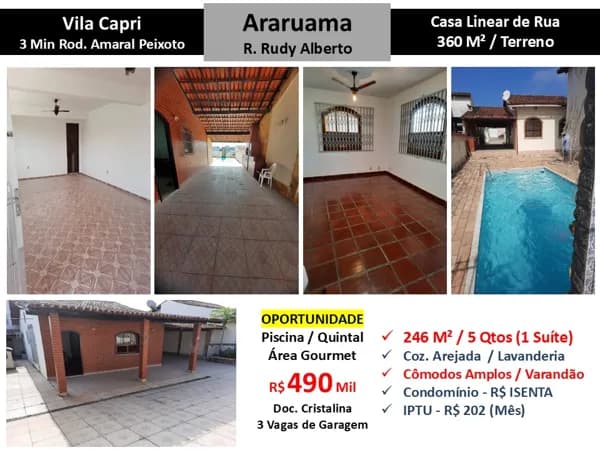Casa Araruama Rudy Alberto 246M²