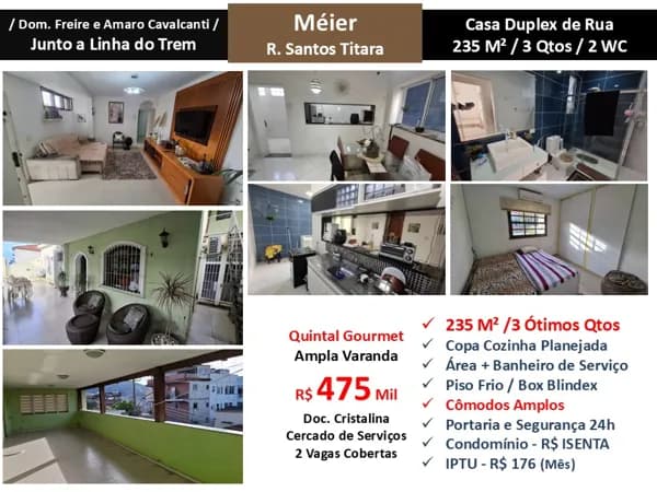 Casa Méier Santos Titara 235M²