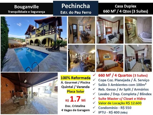 Casa JPA Pechincha Bouganville 660M²