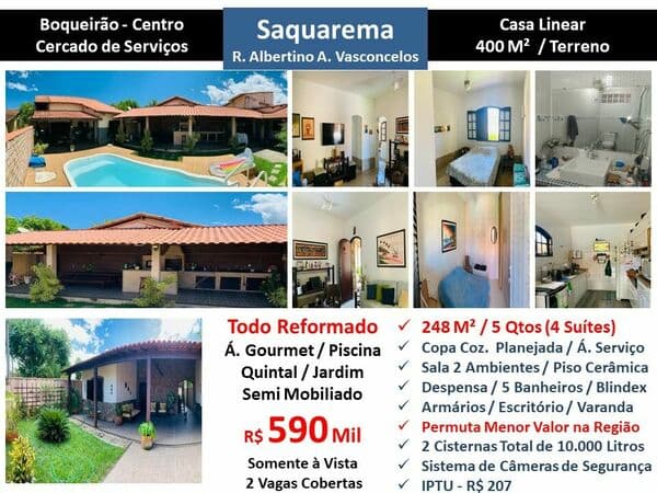 Casa Saquarema Boqueirão 248M²