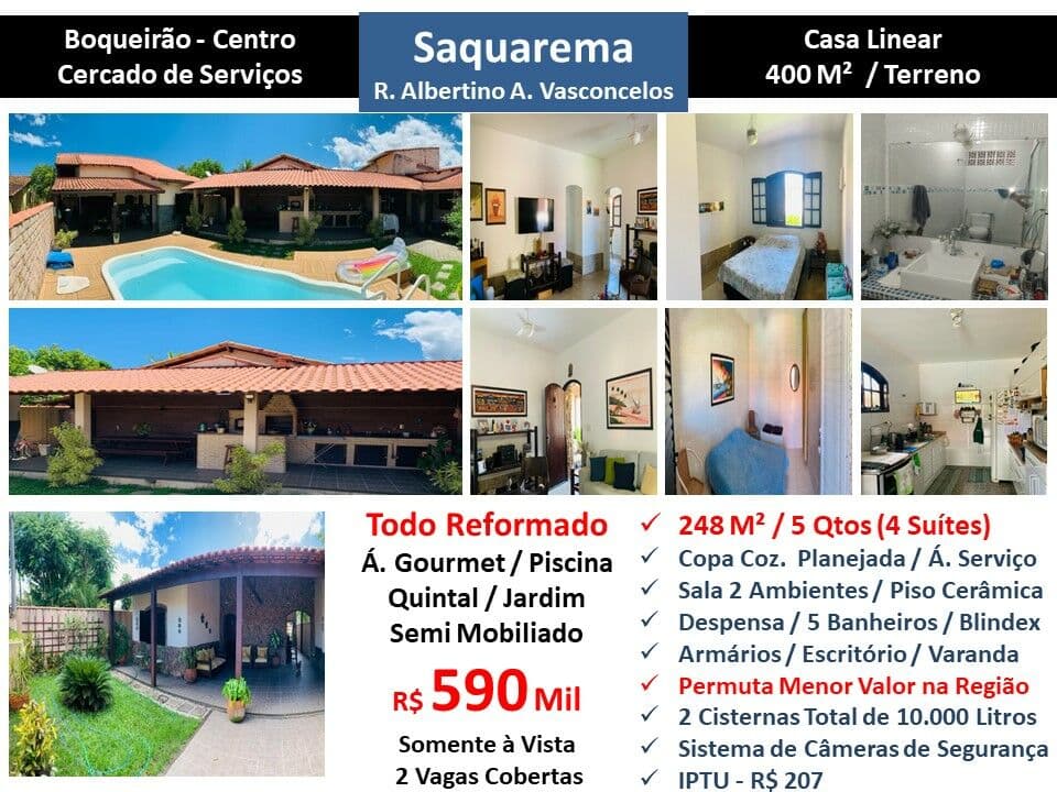 Casa Saquarema Boqueirão 248M²