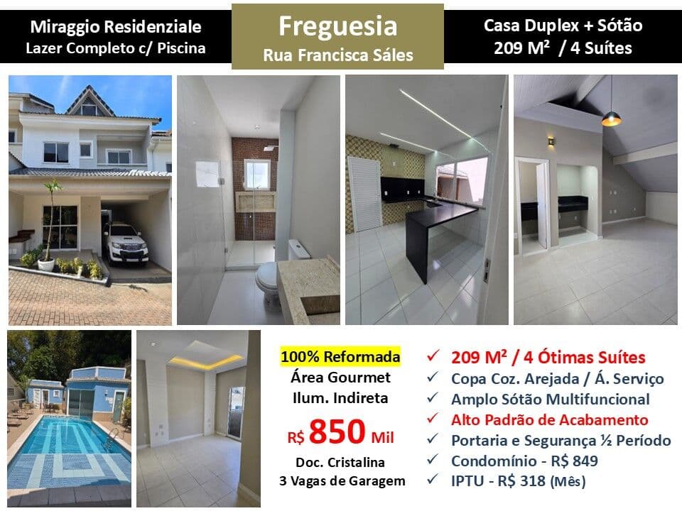 Casa JPA Freguesia Miraggio Residenziale 209M² 5