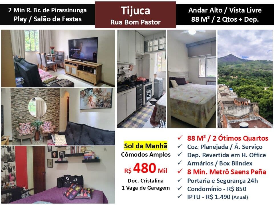 Apto Tijuca Bom Pastor 88M² 2