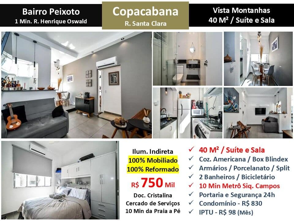 Apto Copacabana Santa Clara 40M² 3