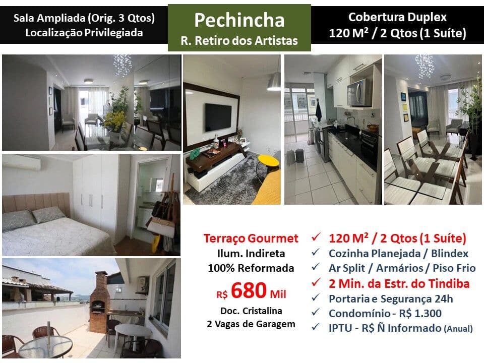 Cob JPA Pechincha Retiro dos Artistas 120M²