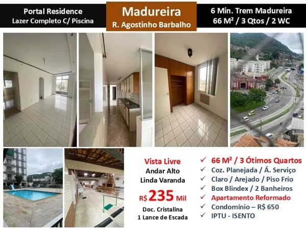 Apto Madureira Agostinho Barbalho Portal Residence 66M²