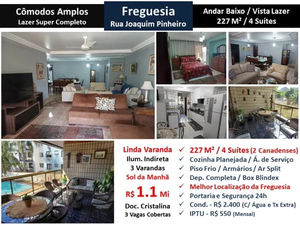Apto JPA Freguesia Joaquim Pinheiro 227M² 3