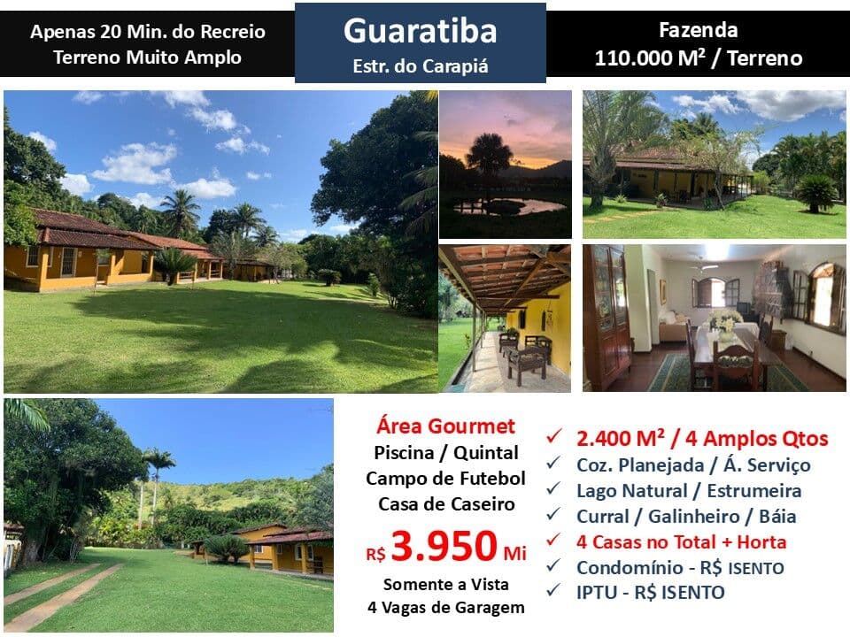 Fazenda Guaratiba Estr. do Carapiá 110000M²
