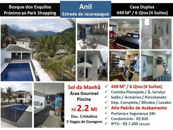 Casa JPA Anil Bosque dos Esquilos 449M²