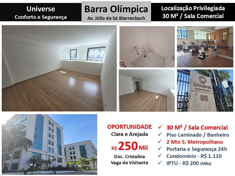 Sala Barra Olímpica Universe 30M²