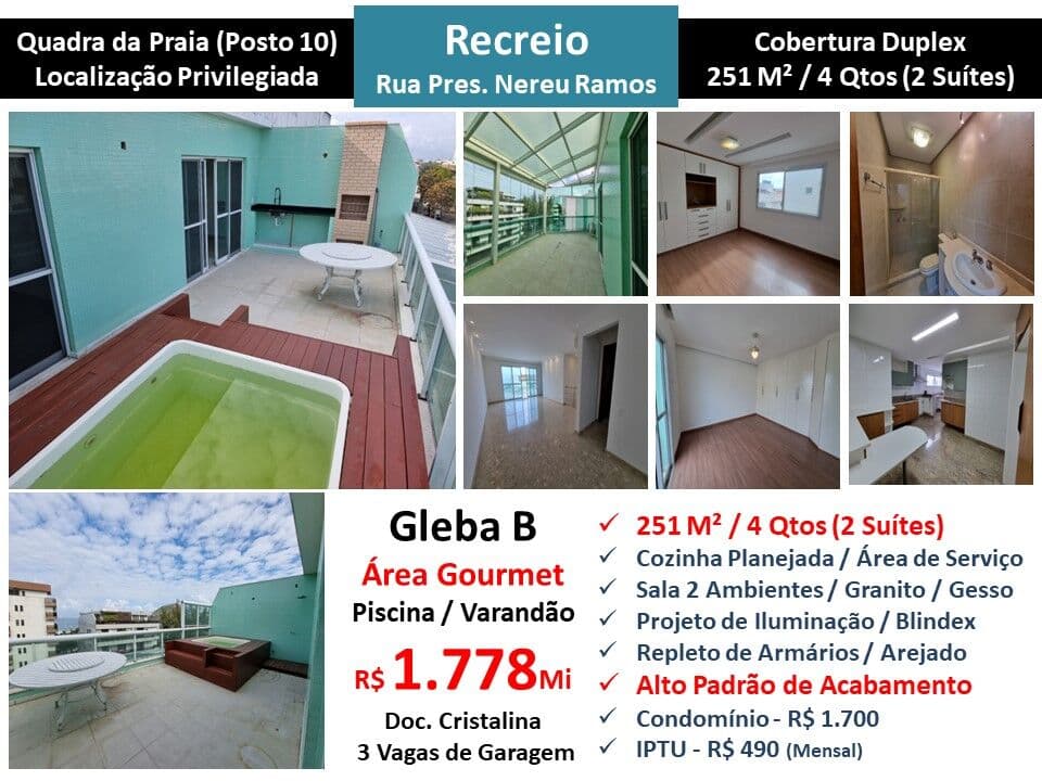 Cob Recreio Gleba B Praia Nereu Ramos 251M²