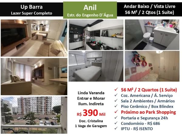 Apto JPA Anil UPBarra 56M²