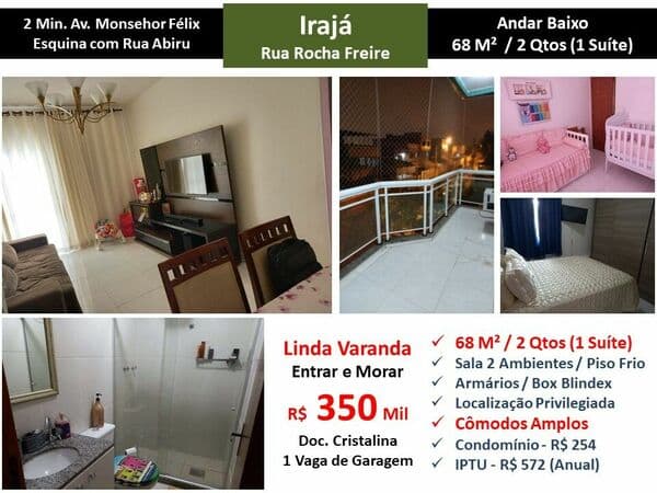 Apto Irajá Rocha Freire 68M²