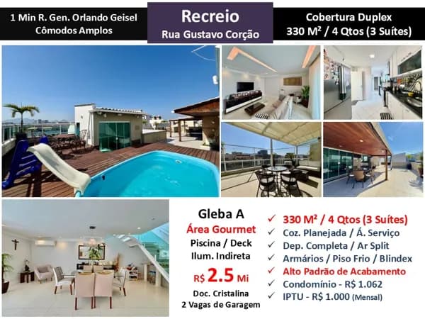 Cob Recreio Gleba A Gustavo Corção 330M²