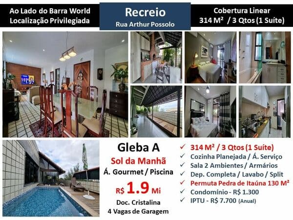 Cob Recreio Gleba A Arthur Possolo 314M² Linear