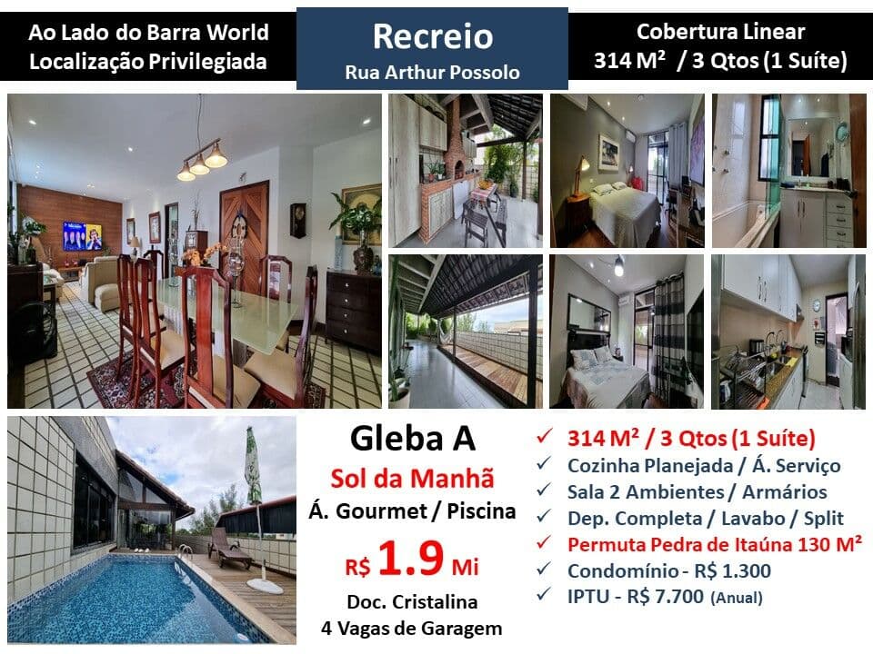 Cob Recreio Gleba A Arthur Possolo 314M² Linear