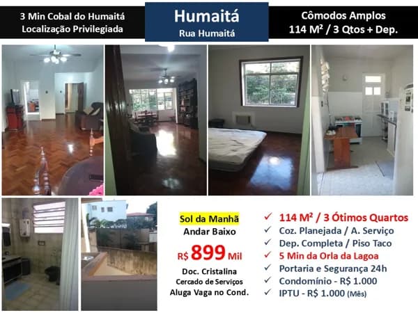 Apto Humaitá 114M²