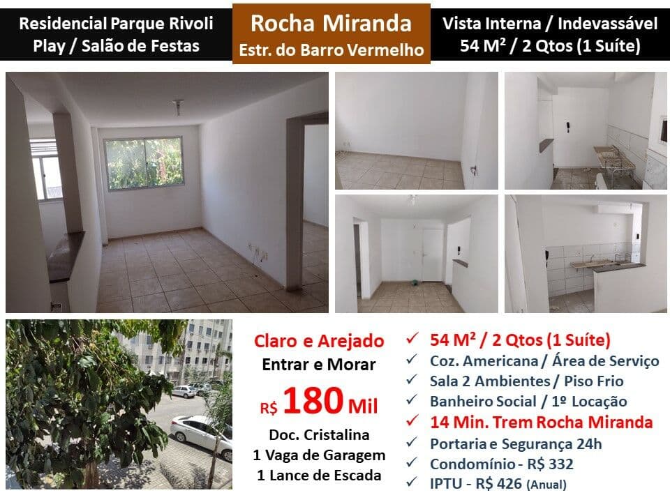 Apto Rocha Miranda Barro Vermelho 54M²