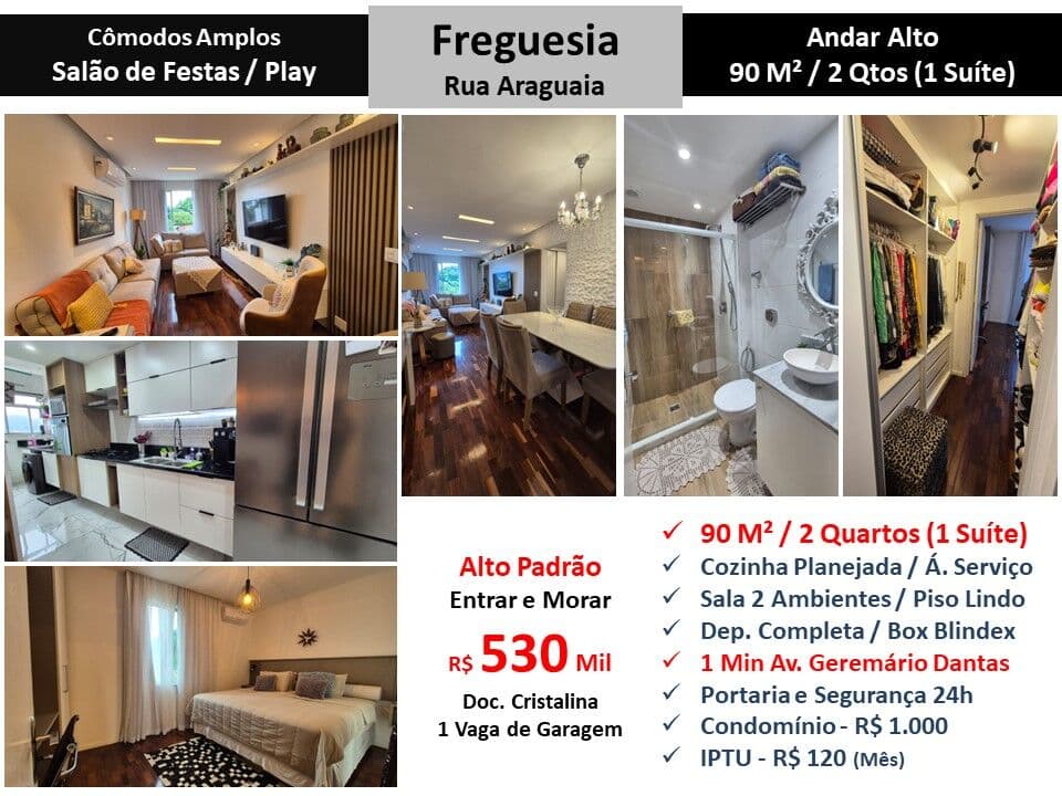 Apto JPA Freguesia Araguaia 90M² 2