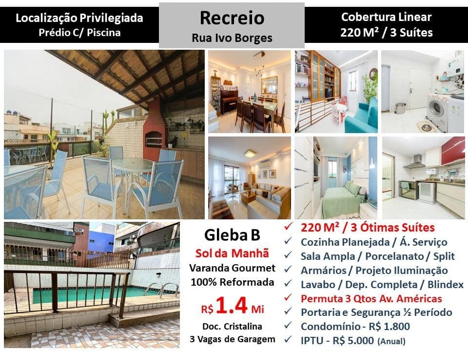 Cob Recreio Gleba B Ivo Borges 220M² Linear
