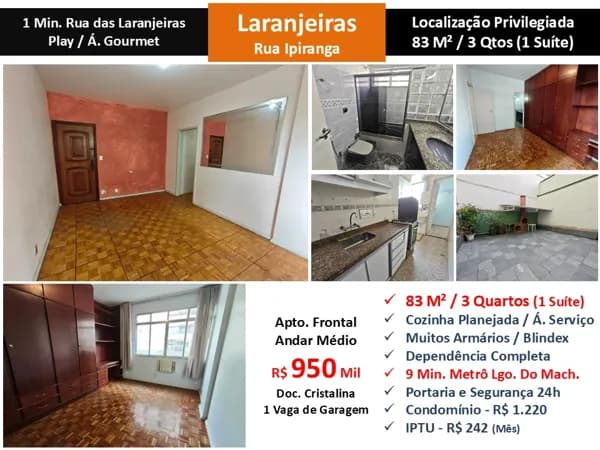 Apto Laranjeiras Ipiranga 83M²