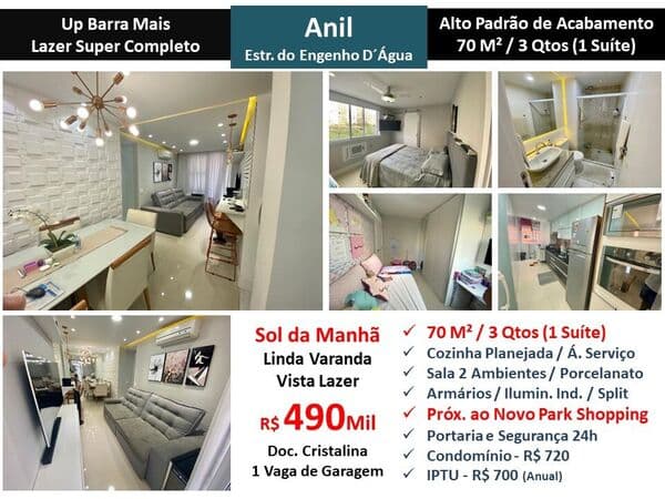 Apto JPA Anil UPBarra 70M² 2 5