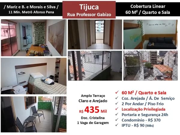 Cob Tijuca Prof. Gabizo 60M² Linear