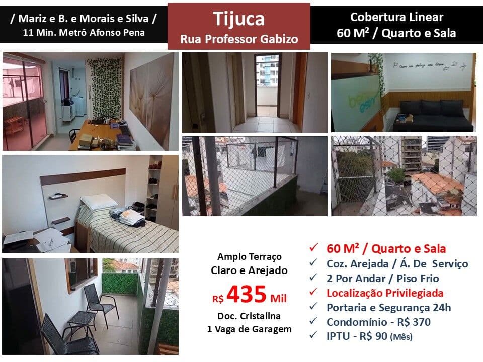 Cob Tijuca Prof. Gabizo 60M² Linear