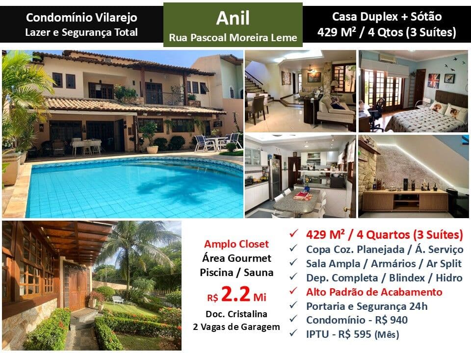 Casa JPA Anil Vilarejo 429M²
