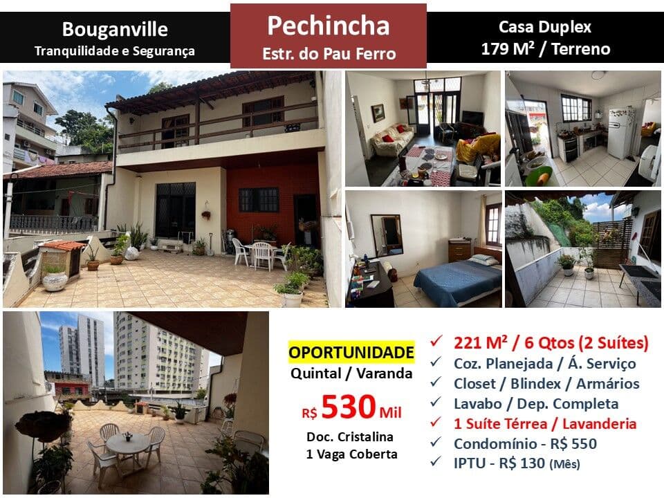 Casa JPA Pechincha Bouganville 221M²