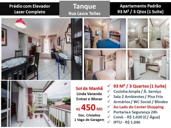 Apto JPA Pechincha Laura Teles 93M²