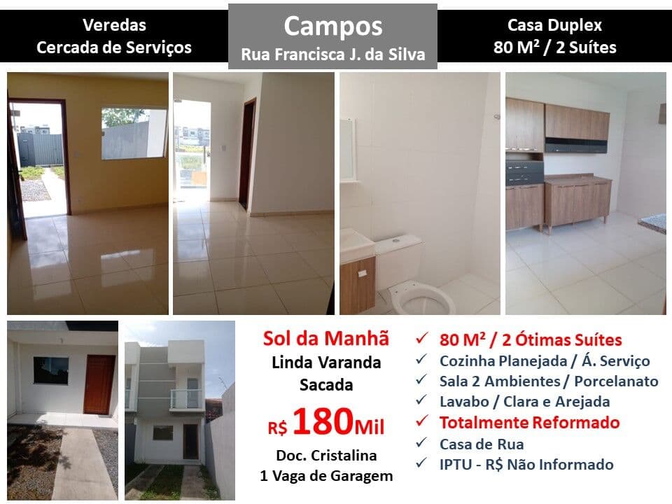 Casa Campos Veredas 80M²