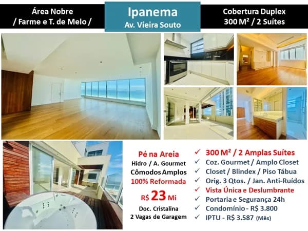 Cob Ipanema Praia Vieira Souto 300M²