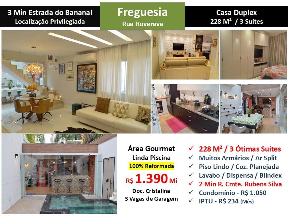 Casa JPA Freguesia Ituverava 228M²
