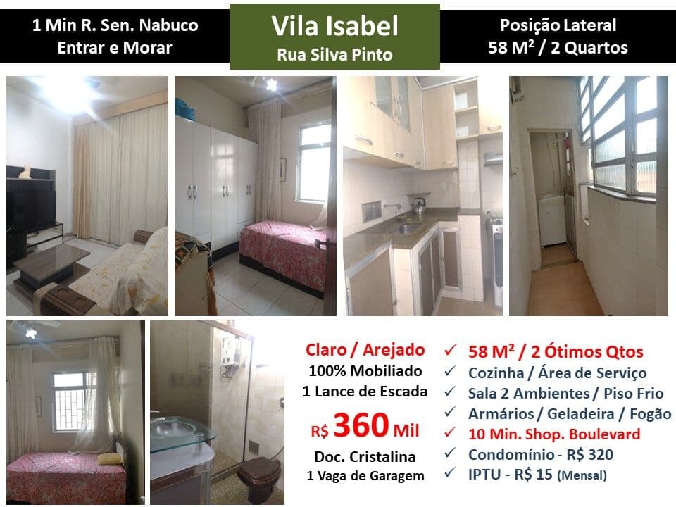 Apto Vila Isabel Silva Pinto 58M²