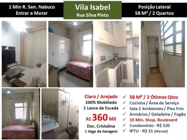 Apto Vila Isabel Silva Pinto 58M²