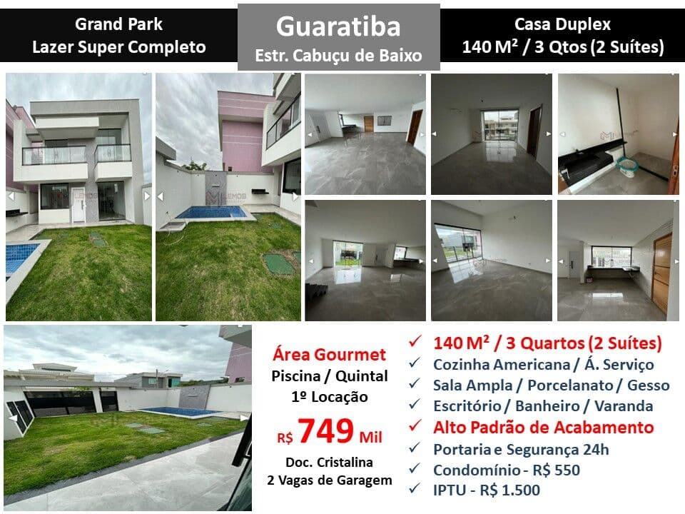 Casa Guaratiba Grand Park 140M²