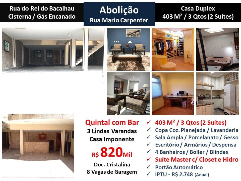 Casa Abolição Mario Carpenter 403M²