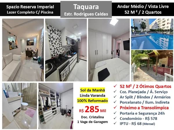 Apto JPA Taquara Spazio Reserva Imperial 52M² 4