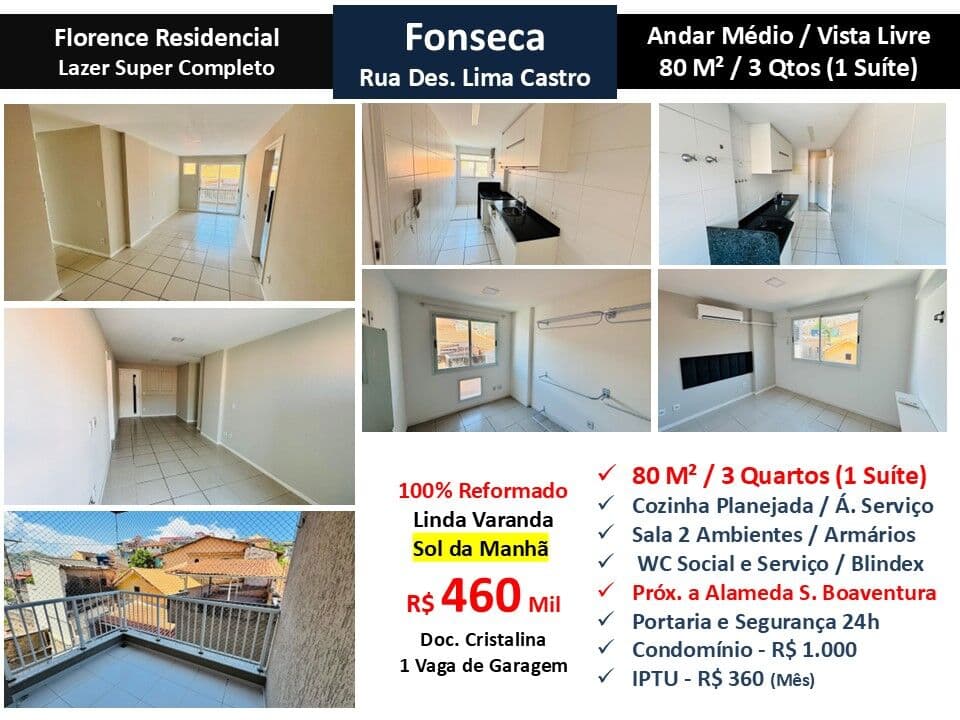 Apto Niterói Fonseca Florence 80M² 2