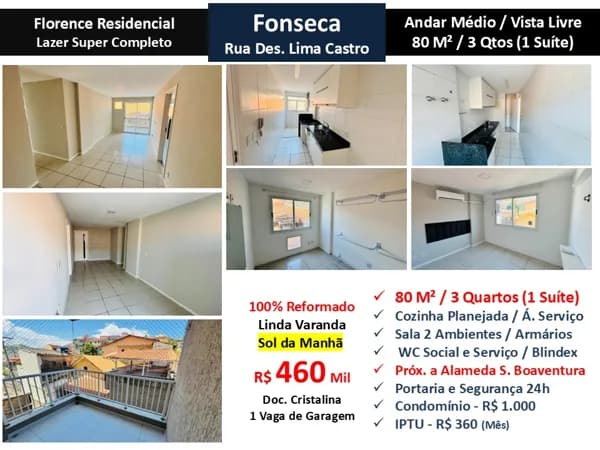 Apto Niterói Fonseca Florence 80M² 2