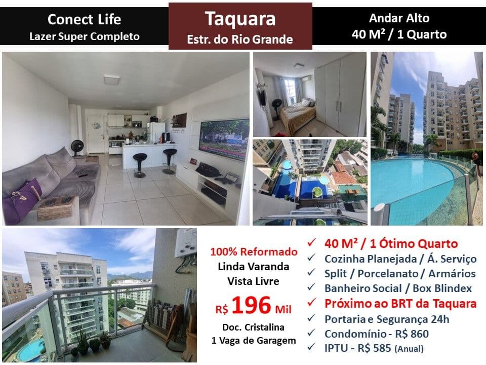 Apto JPA Taquara Conect Life 40M² 2