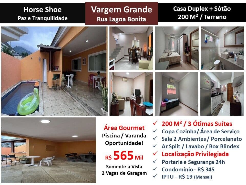 Casa Vargem Grande Lagoa Bonita Horse Shoe 200M²