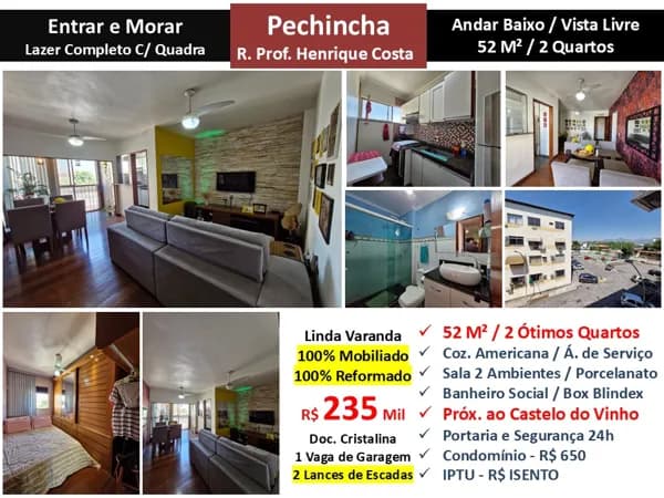 Apto JPA Pechincha Henrique Costa 52M² 3