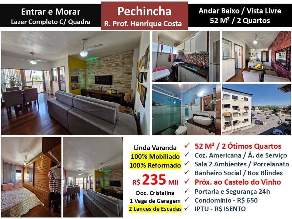 Apto JPA Pechincha Henrique Costa 52M² 3