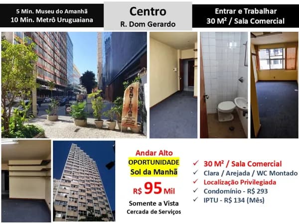 Sala Centro Dom Gerardo 30M²
