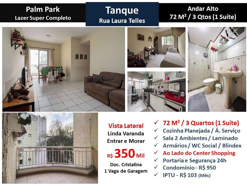 Apto JPA Pechincha Laura Telles Palm Park 72M²