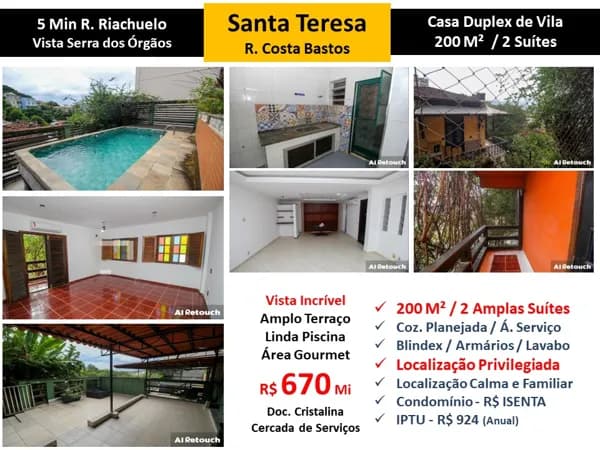 Casa Santa Teresa Costa Bastos 200M²